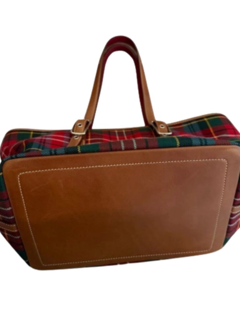 Coach Holiday Hamptons Plaid Wool Tote with Tassel Zipper Pull - Picture 2 of 6